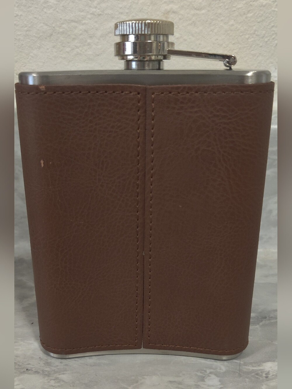 Monogram C Leather Stainless Steel Flask - Picture 2 of 7